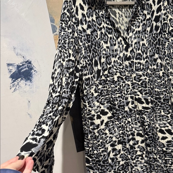 Leopard Print Button-Up Dress - Picture 3 of 4